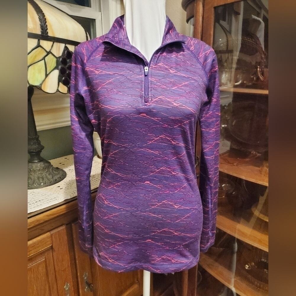 Nike therma fit dri-fit pink and‎ purple athletic jacket women's small